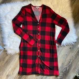 Black & Red cardigan